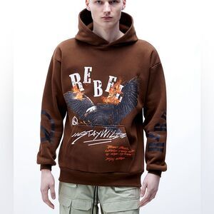 PacSun- Brown Rebel Hoodie- Sz. XL